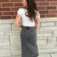 June Denim Midi Skirt